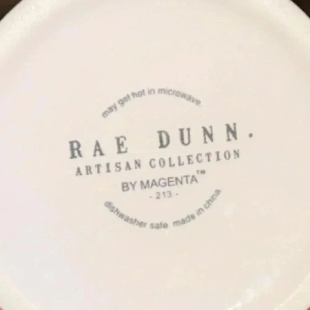 RAE DUNN Artisan Collection Magenta Black/White Ceramic Dip Cup Bowls Guac Salsa - Picture 6 of 7